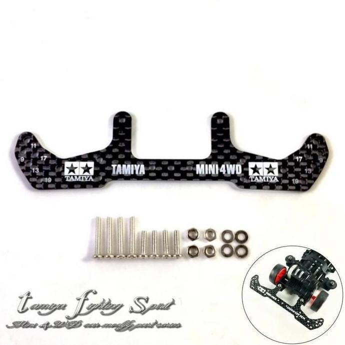 Rep Akar Tamiya Carbon Multi Roller / Akar Tamiya Mini 4WD 95478 Carbon 1.5mm - FRC51