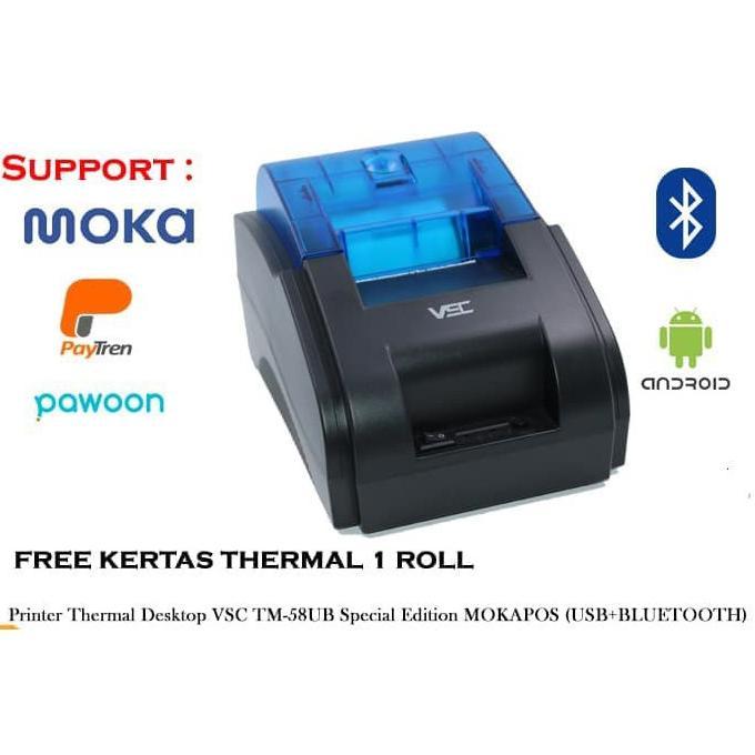 Printer Thermal Bluetooth Mini 58mm / Printer Kasir Blutut Murah Murah