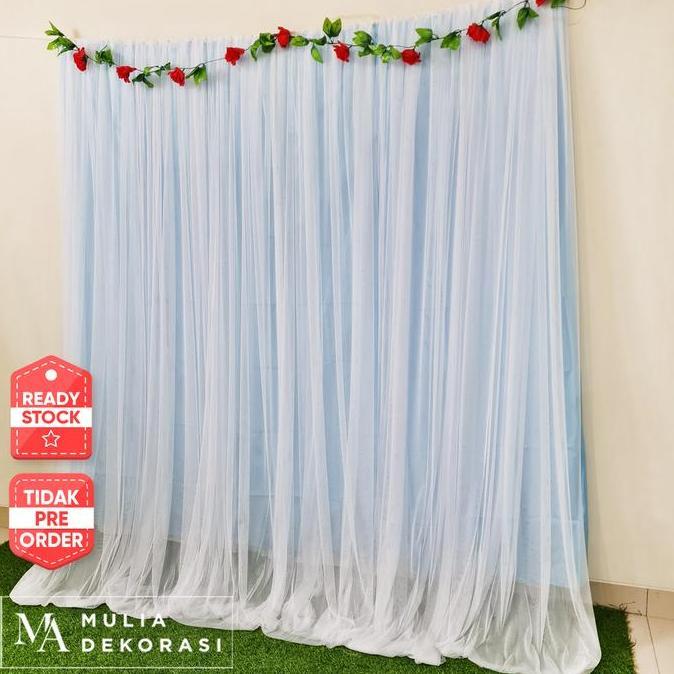 Perstarakyat- Backdrop Kain Lamaran Decoration Background 3M Abutai Tile