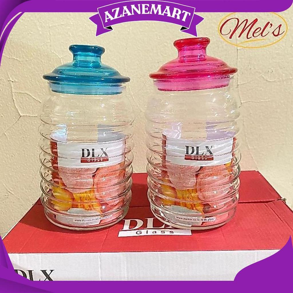 Toples Kaca Nuri Dlx 6 Pcs Tutup Warna-Warni Cod