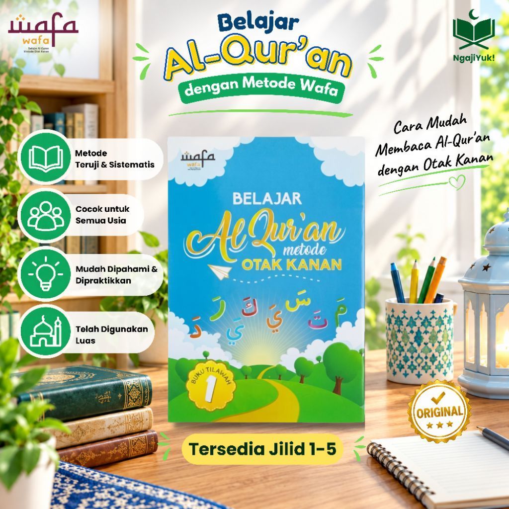 Buku Tilawah Wafa Jilid 1-5 Anak Belajar Al-Quran
