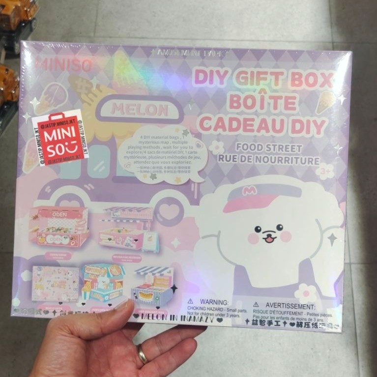 MINISO TOYS Stress Relief DIY Gift Box FOOD Street Collection