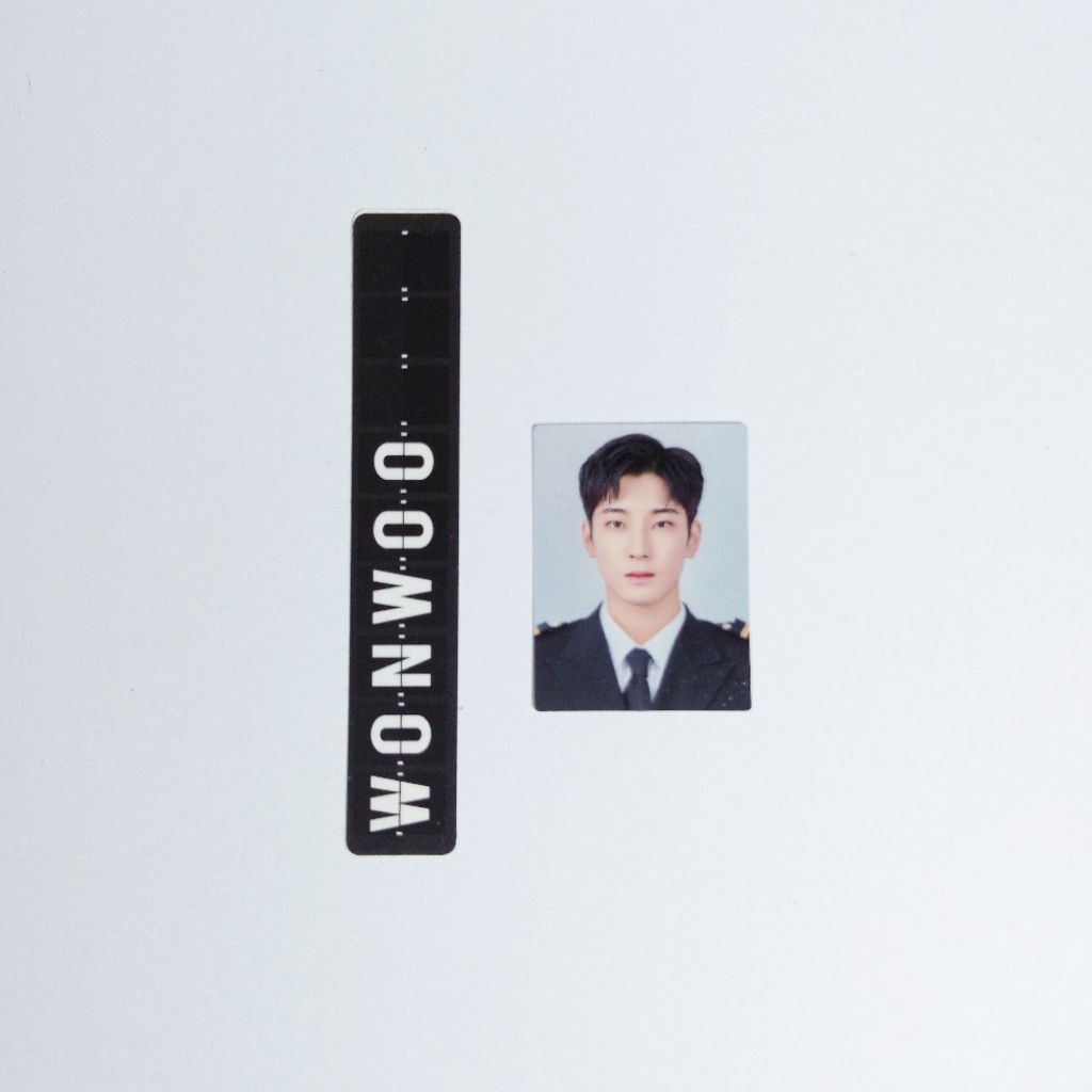 [READY OFFICIAL] ID Photo Wonwoo pilot wonpil + stiker