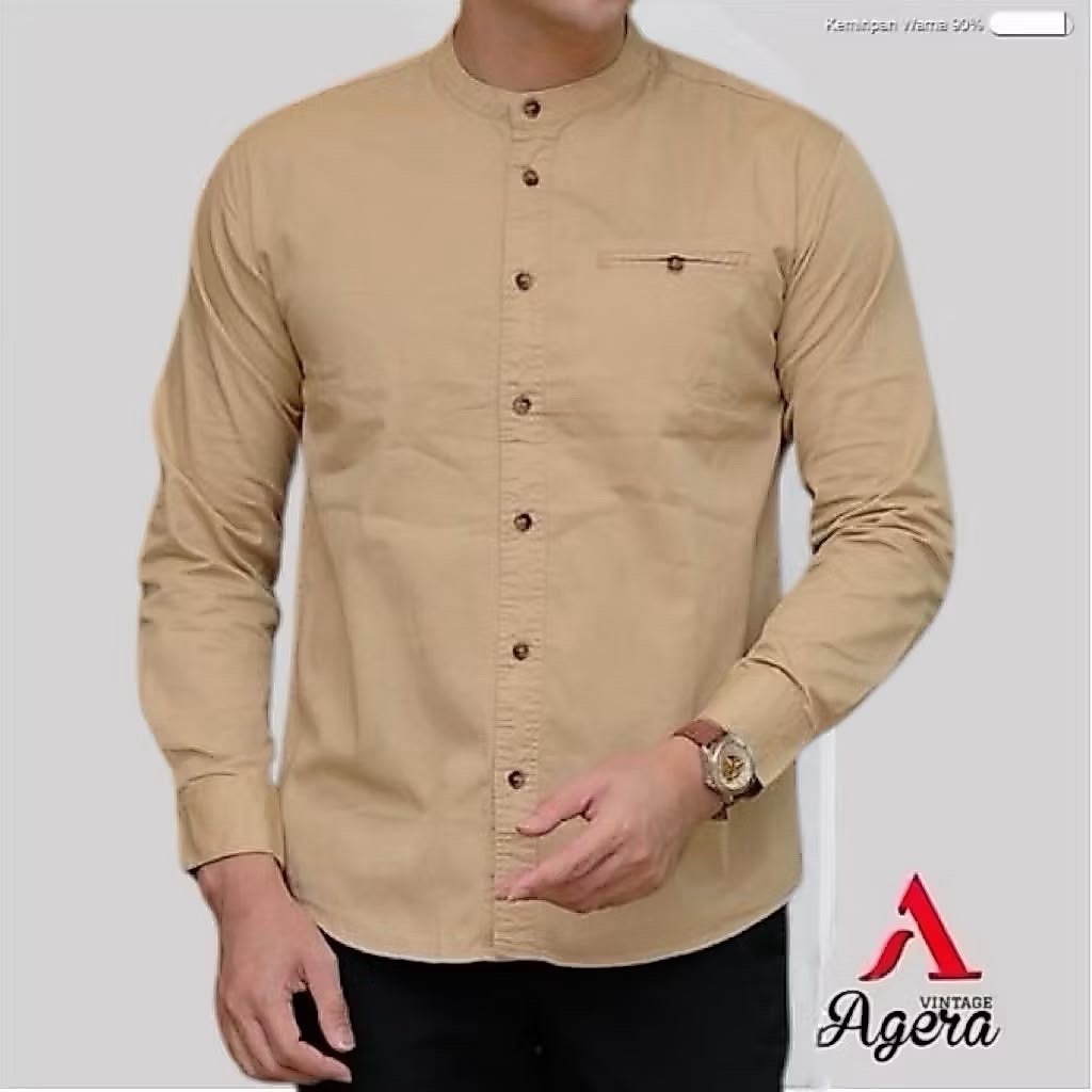 KEMKO AGERA VINTAGE DAN SAJUAK ORIGINAL / BAJU KOKO MUSLIM PRIA / PAKAIAN PRIA ATASAN MUSLIM KEKINIA