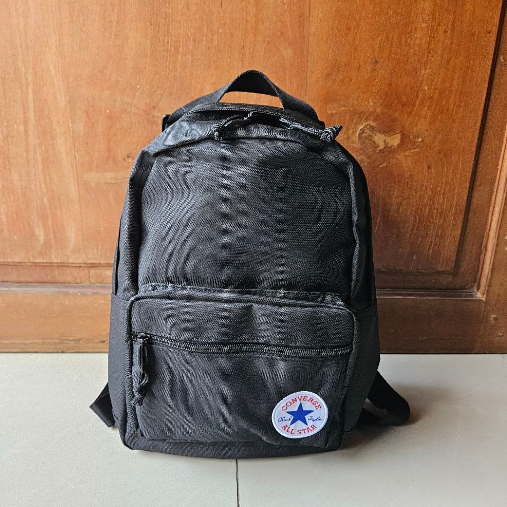 Tas Converse Go Low Unisex Backpack Black / Tas Converse Hitam Unisex Pria Wanita /Tas Mini Converse