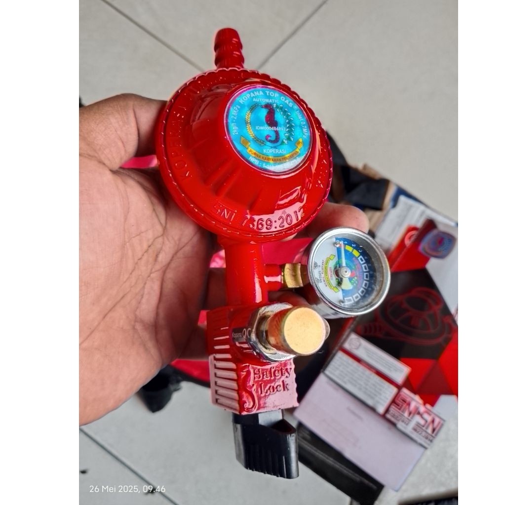 new regulator gas anti bocor, ( non selang) kopana pertamina 100%