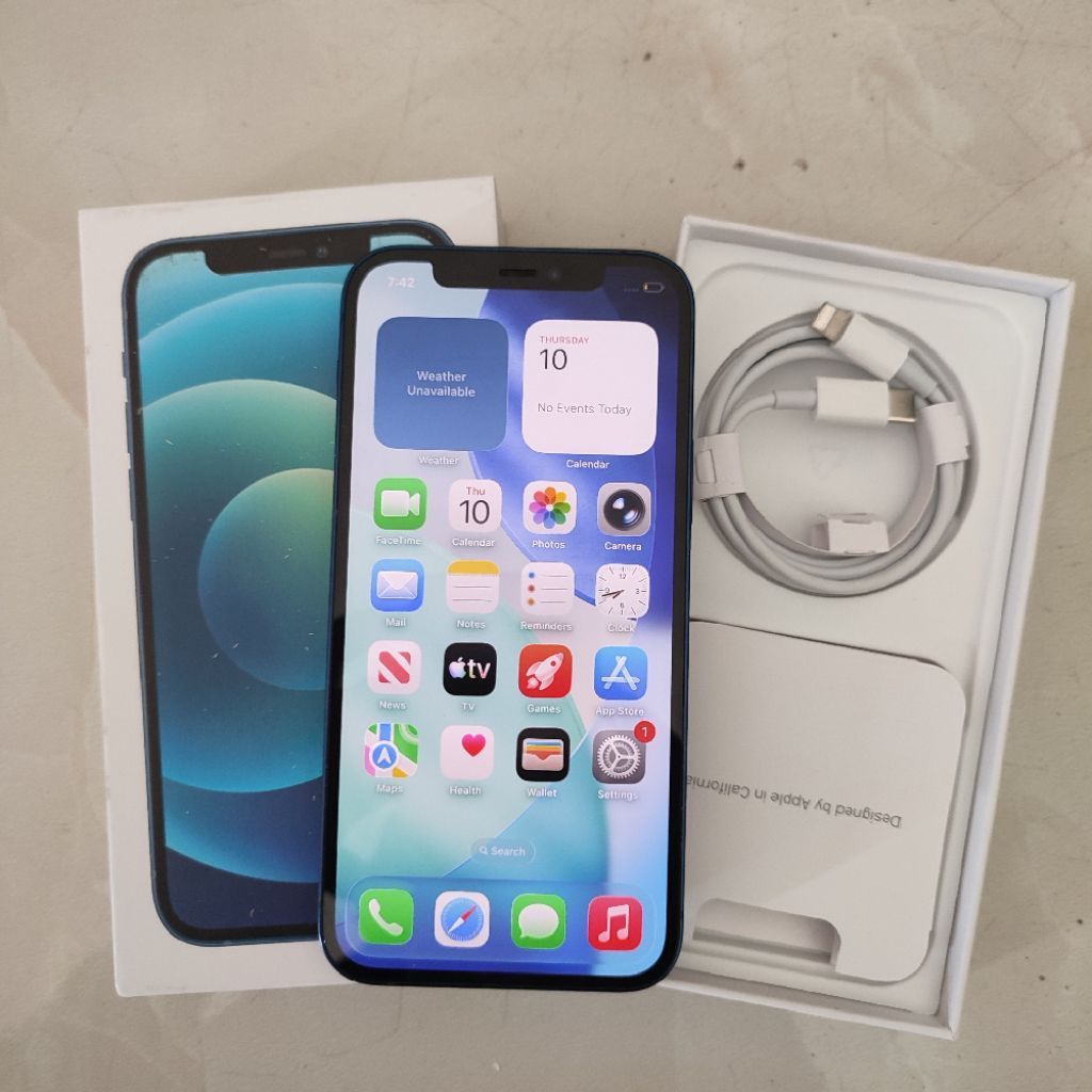 Iphone 12 128 inter bh 81 fullset no minus