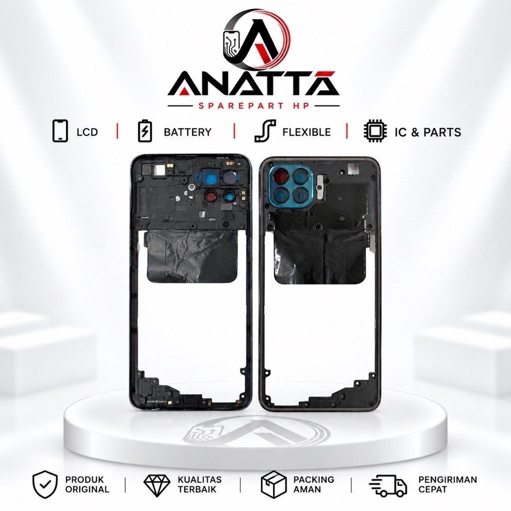 TULANG TENGAH OPPO RENO 4F / RENO 4F / BAZEL CASING FRAME
