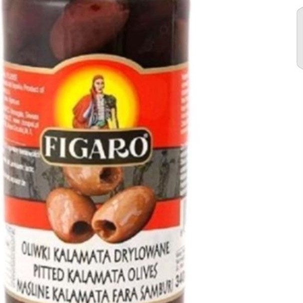 Figaro Pitted Kalamata Olives 450 gr - Buah Zaitun Kalamata / Kualitas Baik