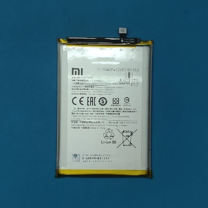 (MINUS IC BMS) BATERAI REDMI (BN56) ORIGINAL COPOTAN KOMPATIBEL (9A/9C/10A)