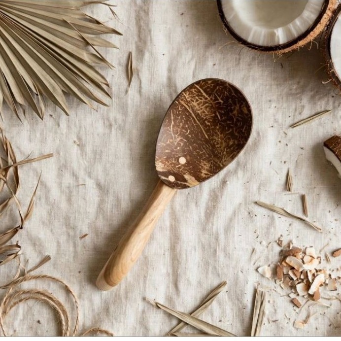 Irus Batok Centong Nasi Kayu Batok Kelapa Aesthetic