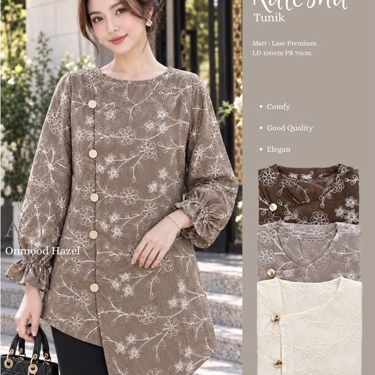 KALESHA TUNIK ORIGINAL BY ALANA atasan wanita ootd kondangann jagong kebayaa premium Tunic BY ABELLA