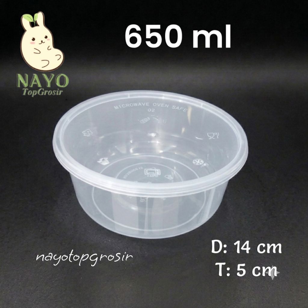 Cup plastik 650ml OTI (500pcs) KHUSUS GOSEND