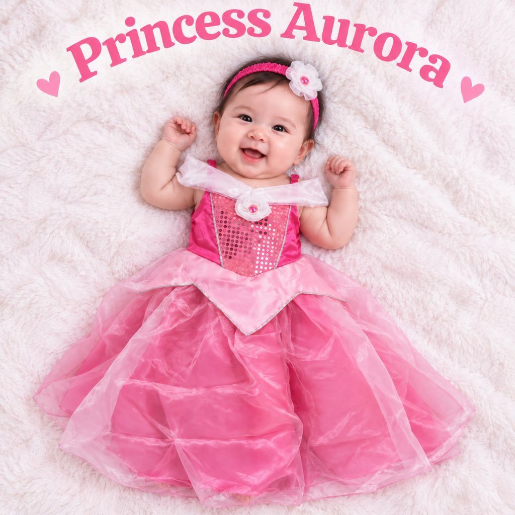 Princess Aurora Bayi Baju Kostum Princess Disney
