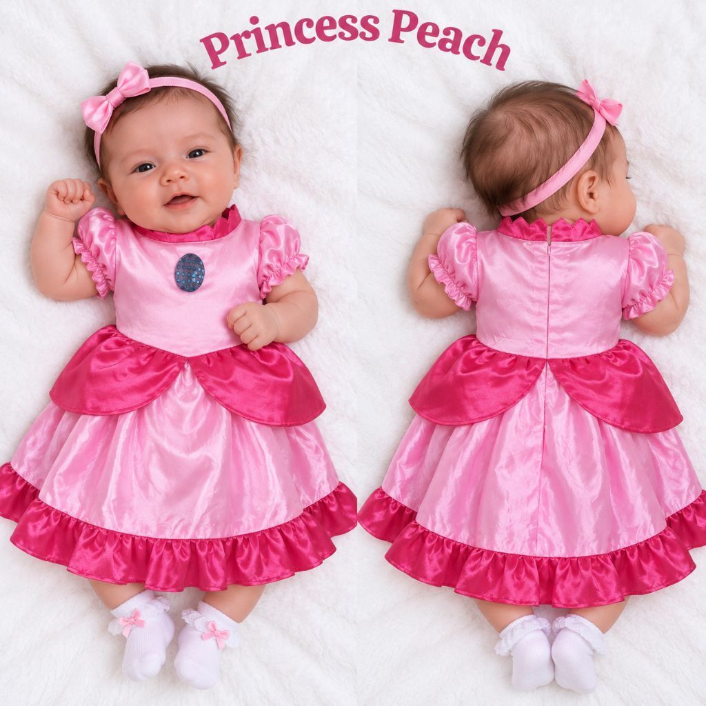 Princess Peach Bayi Baju Kostum Disney Princess Disney