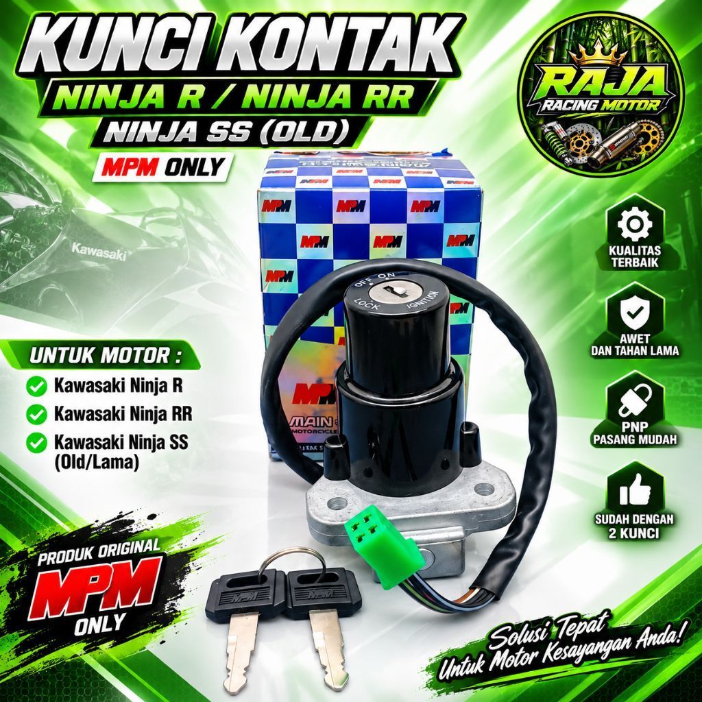 Kunci Kontak Ninja R Ninja RR Old Ninja SS MPM Only IMPOR