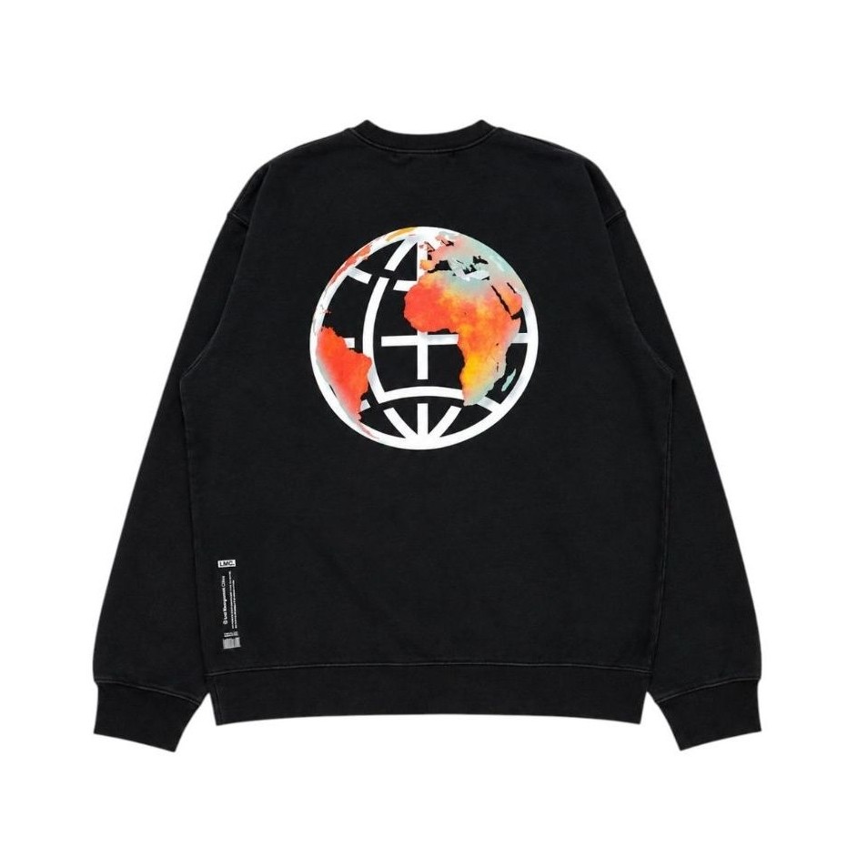CREWNECK LMC LOST MANAGEMENT CITIES LOGO HITAM / BLACK SECOND ORIGINAL