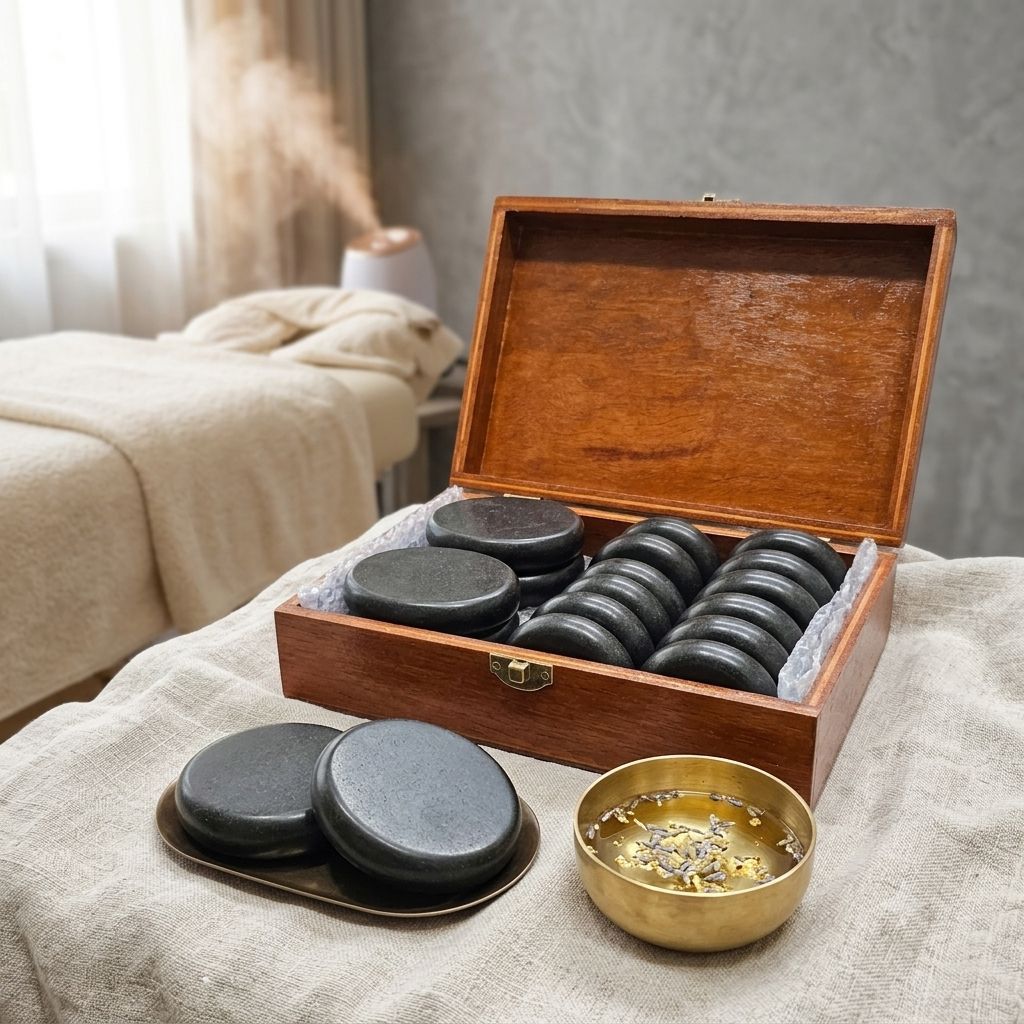 18 pcs hot stone massage spa teraphy batu panas