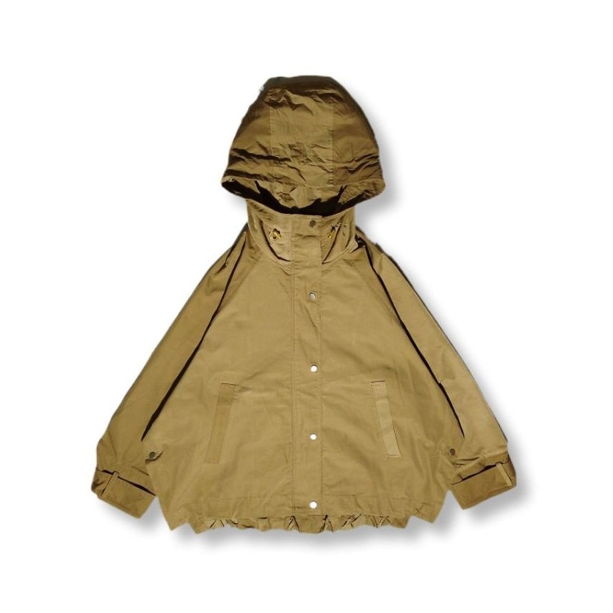UniqueCewek - Jaket Cewek Boxy Oversize Gemoy Yeccw Vecca Brown Second