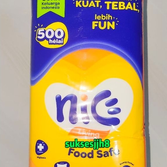 ( 1 pcs ) Tisu nice 500 sheet  / Tissue nice 500sheet facial