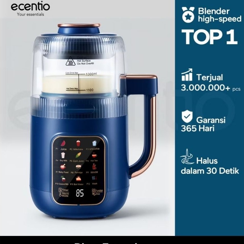 ecentio soymilk maker (dilengkapi dg suara)