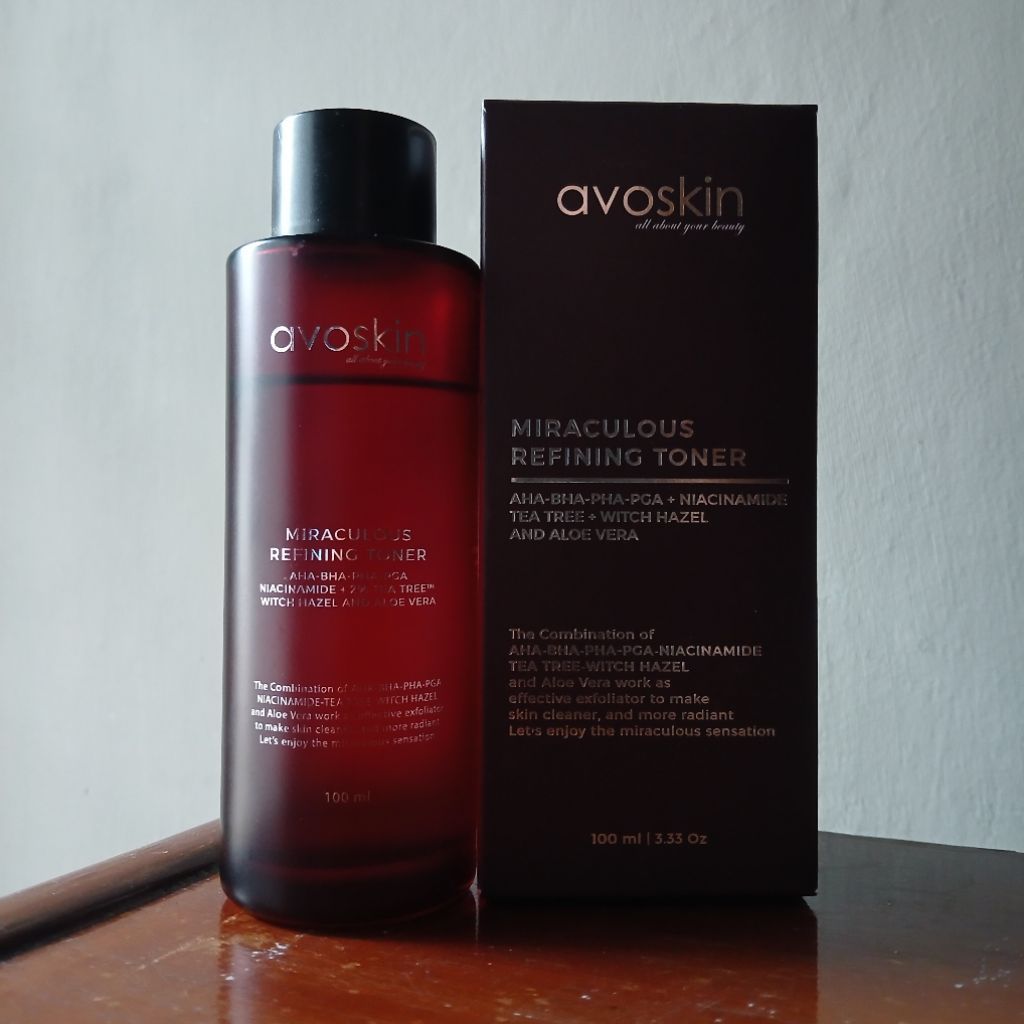 (PRELOVED) Avoskin Miraculous Refining Toner AHA BHA PHA PGA Niacinamide Tea Tree Witch Hazel Aloe V
