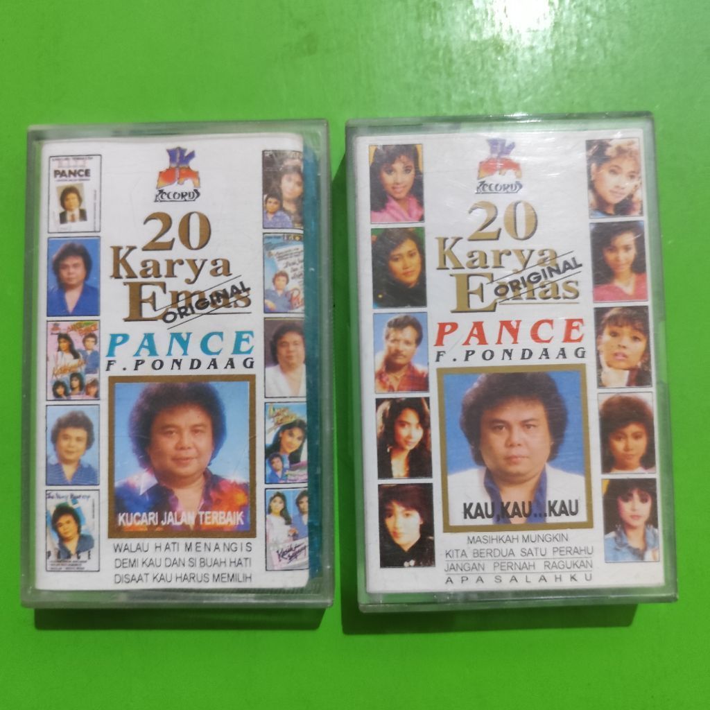 Kaset 20 KARYA EMAS PANCE F PONDAAG Vol. 1 & 2 Dijual Paket (For 2 Cassette)