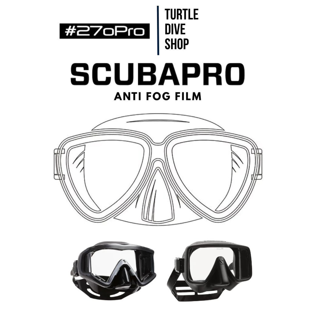 #270Pro Antifog Diving Mask SCUBAPRO SERIES - SCUBAPRO CRYSTAL VU SCUBAPRO FRAMELESS