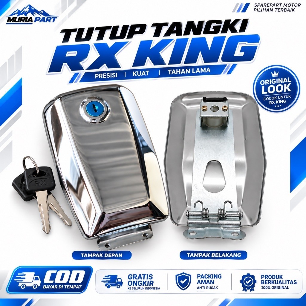 Tutup Tangki Luar RX King CHOHO OSK Tebal | Part Aksesoris Yamaha RX King