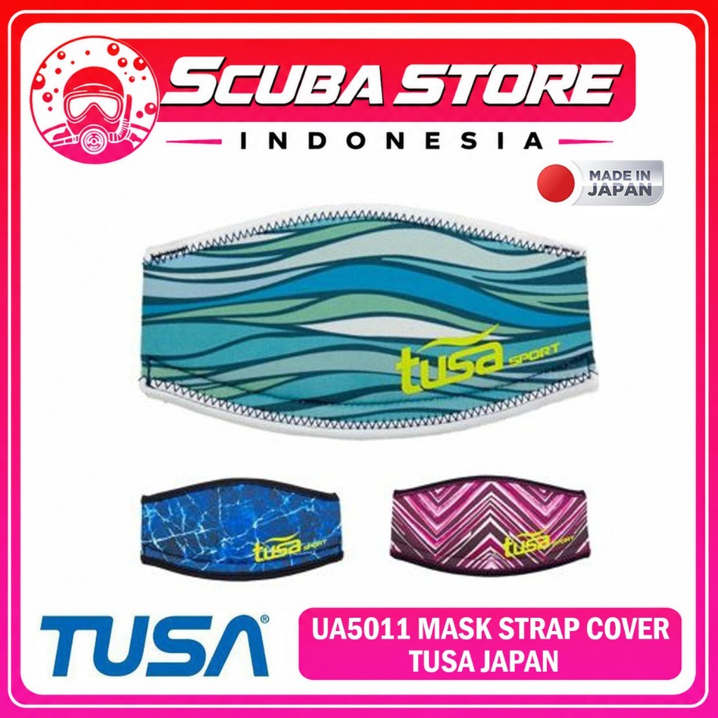 UA5011 Mask Strap Cover Tusa JPN Motif Tali Masker Pelindung Rambut Aksesoris Goggle Snorkeling Sela