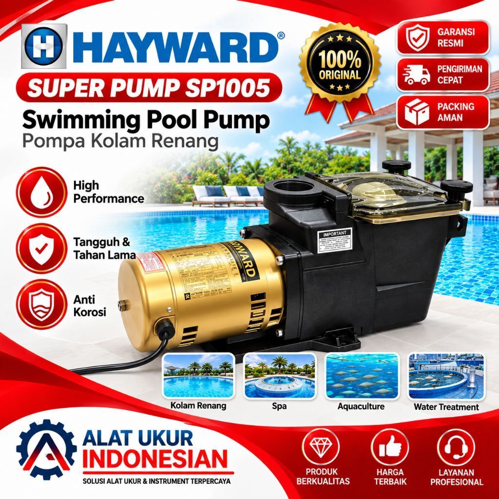 Pompa Kolam Renang Hayward SUPER PUMP 2HP - Model SP1005 HAYWARD 2 HP