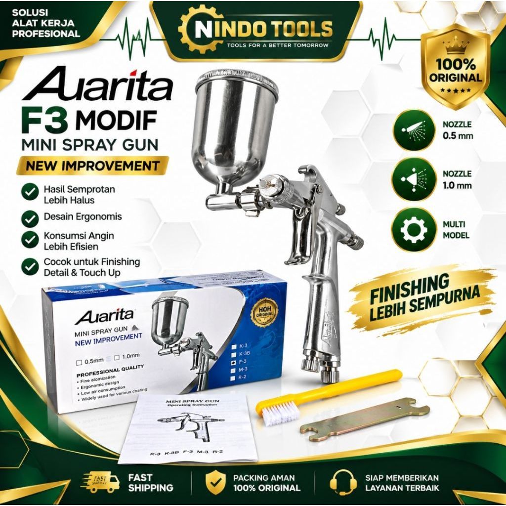 Spray Gun Auarita F3 modif New Improvement