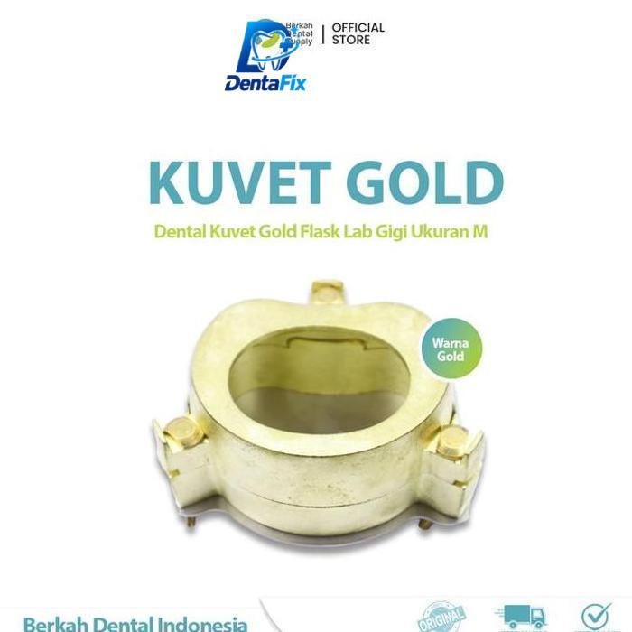 Dental Kuvet Cuvet Gold Flask Lab Gigi