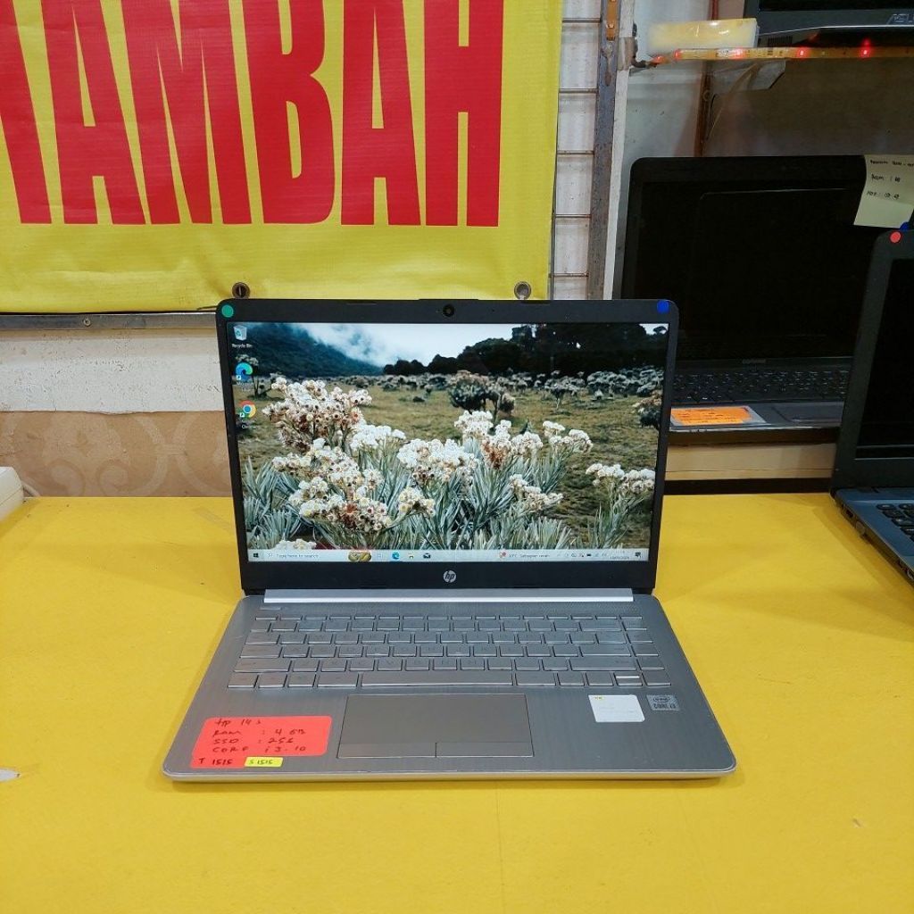 laptop hp 14s cf2075tu core i3 10110U ram 4gb ssd 256gb 1515