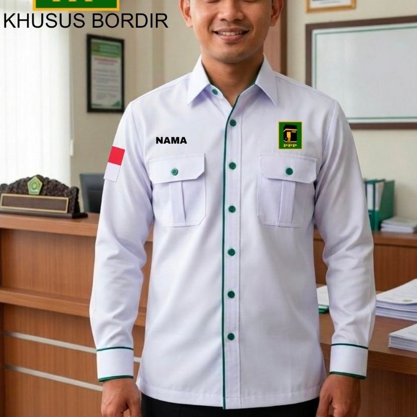 Terbaru kemeja partai ppp partai persatuan pembangunan seragam partai ppp baju partai ppp pdh partai