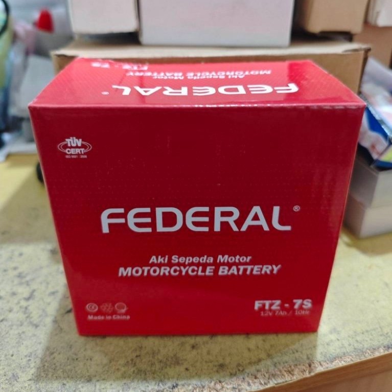 aki kering federal 7 ampere motor