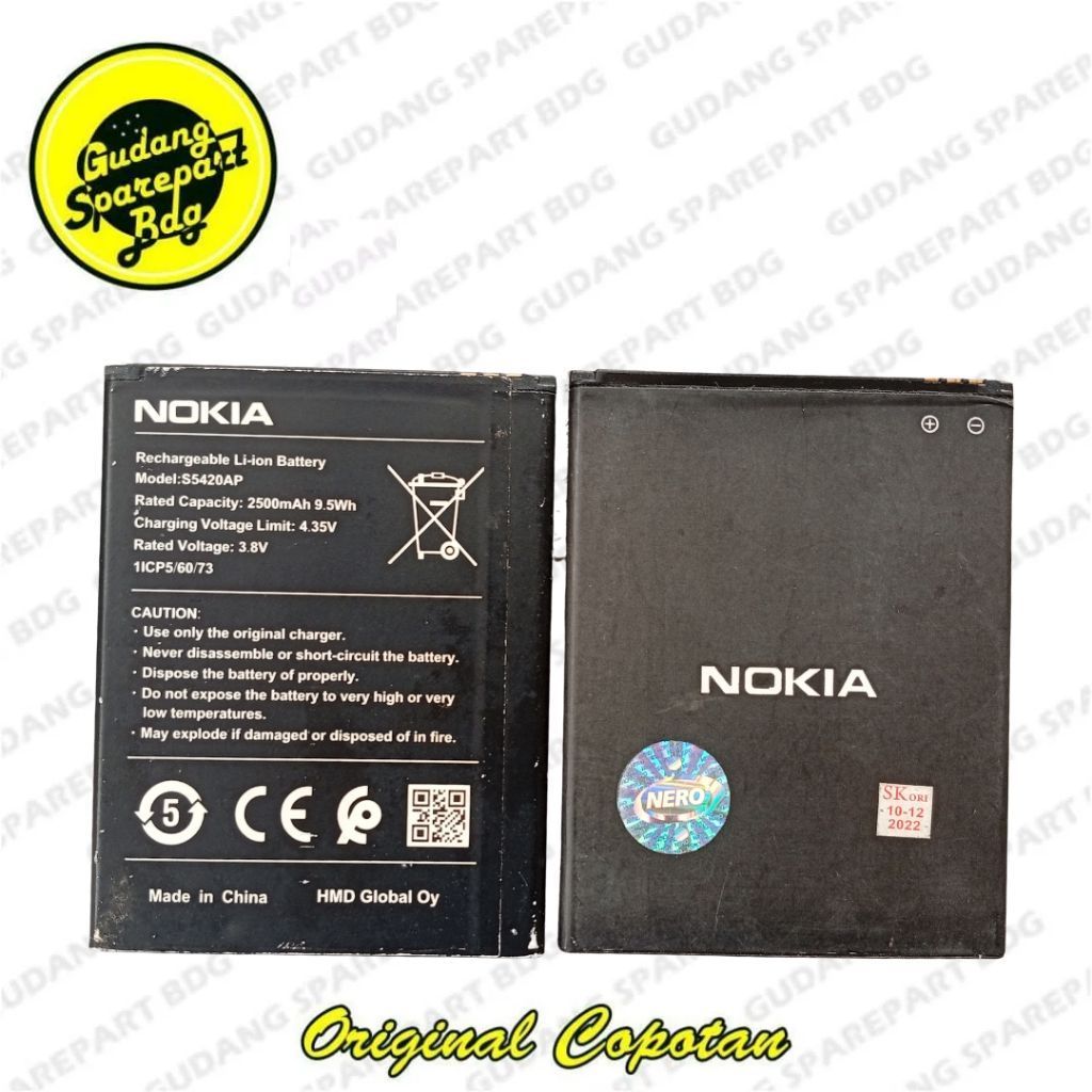 Baterai Baterry Nokia C1 2020 S5420AP Second Original Copotan