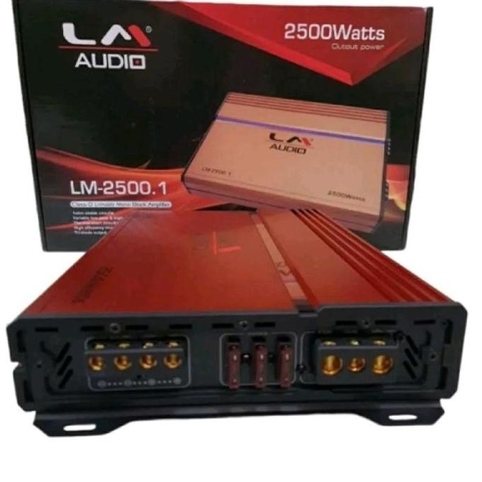 Power Monoblock LM AUDIO LM-2500.1 Class D 12 Volt Amplifier Subwofer Subwoofer 1 Channel Monoblok M