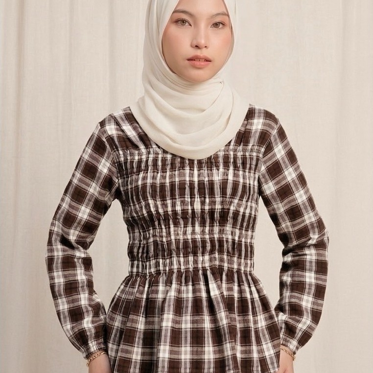 IYUMA | Powla Smocked Blouse | Smocked Blouse Flanel