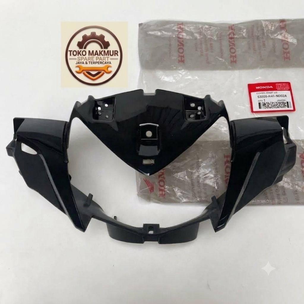 53205 K41 N00ZA COVER BATOK LAMPU DEPAN SUPRA X125 FI HITAM ORIGINAL HONDA GENUINE PART (AHM) 53205K