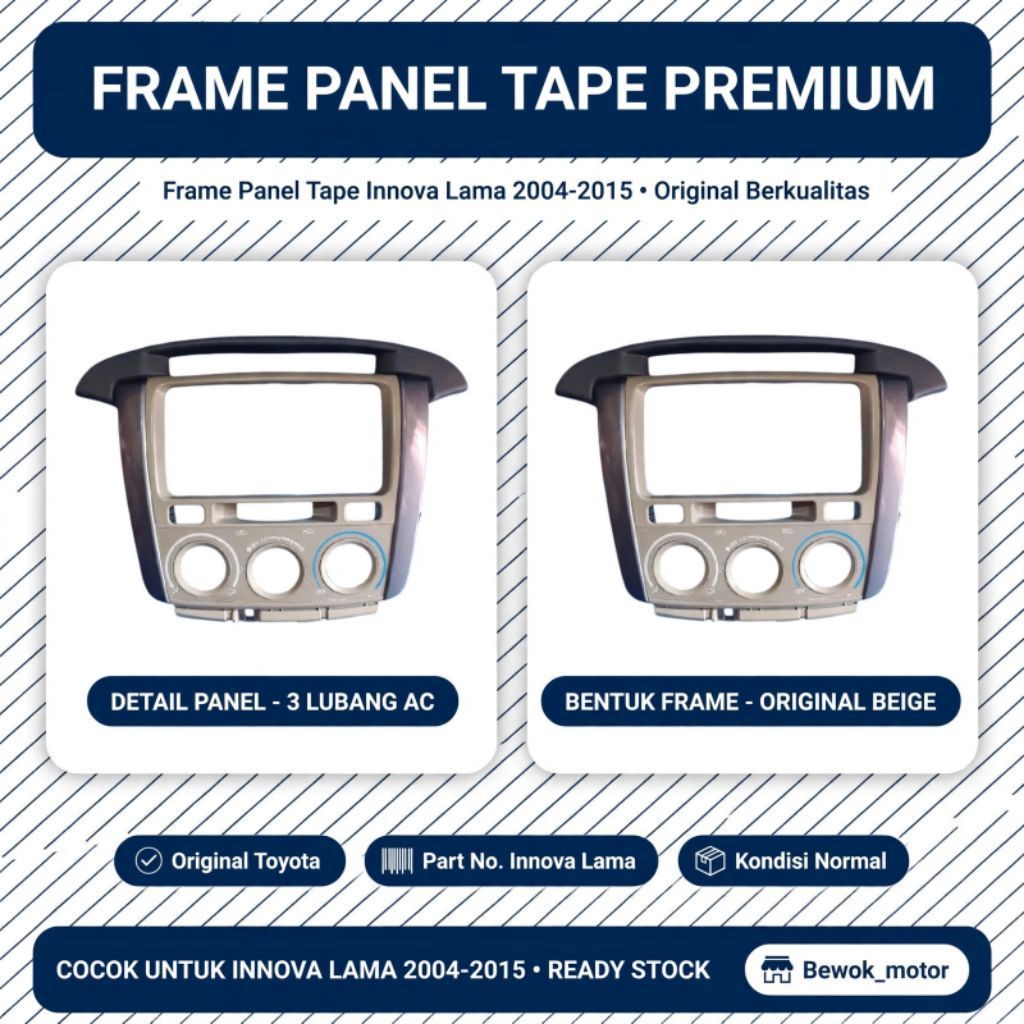 Frame panel tape Frame panel AC Toyota Innova 2004-2015 original