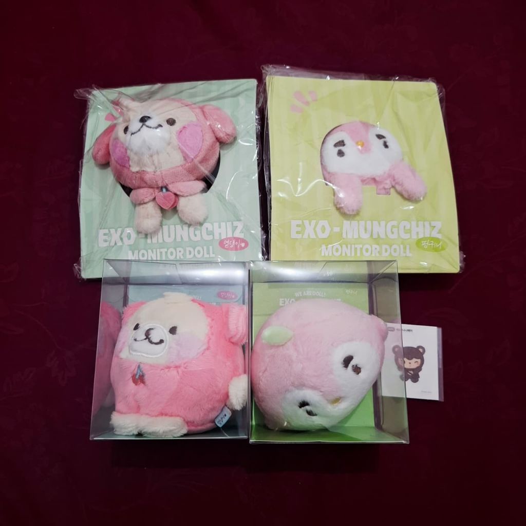 [READY STOCK] OFFICIAL MD EXO MUNGCHIZ MONITOR DOLL KEYRING STRESS BALL CHANYEOL D.O NEW SEALED