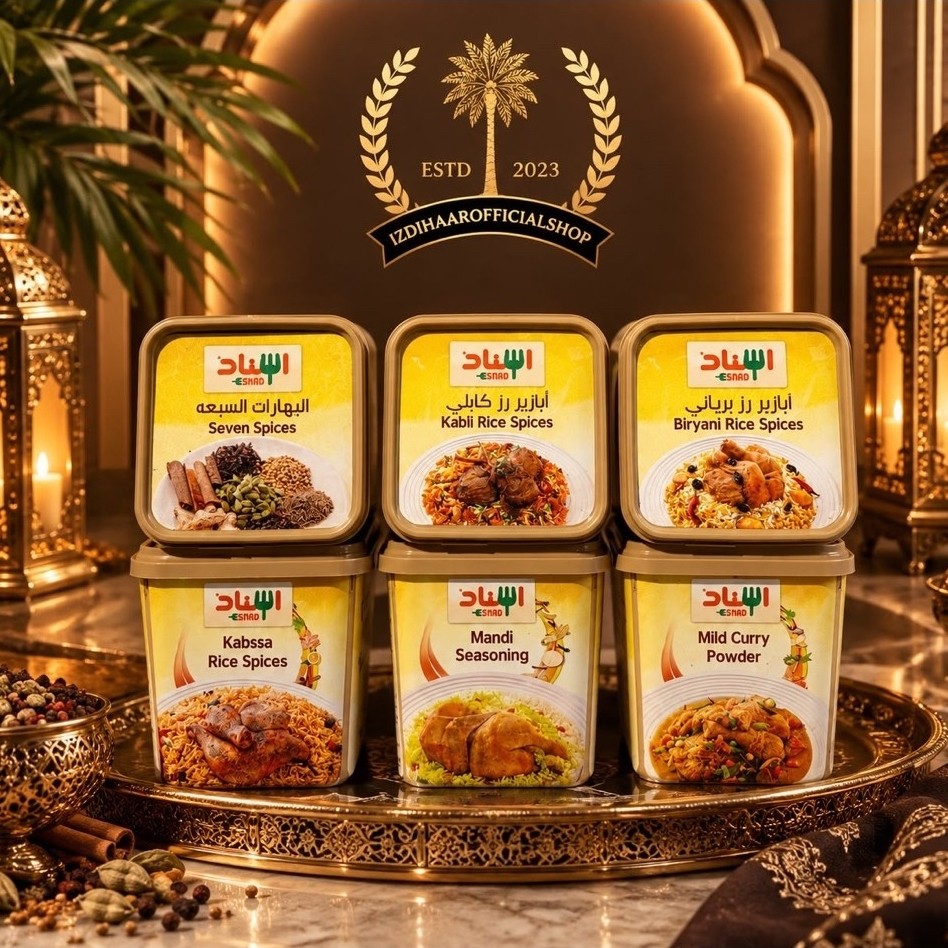 ESNAD Bumbu Masakan Arab 200gr | Rasa Otentik Khas Masakan Arab ORIGINAL | Bumbu Nasi Kabssa, Mild C