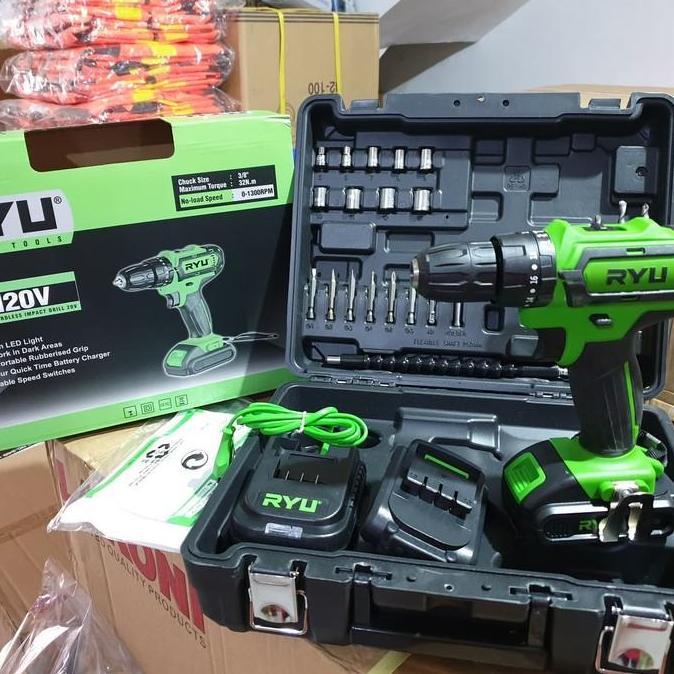 TERMURAH - RYU MESIN BOR IMPACT DRILL 20V CORDLESS RCI20V - MESIN BOR ORIGINAL