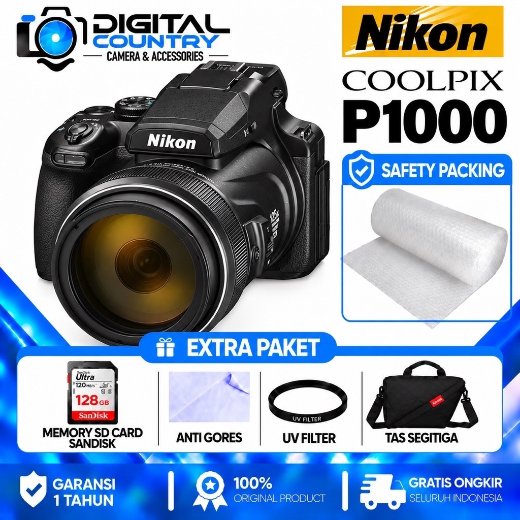 NIKON COOLPIX P1000 - KAMERA NIKON P1000 - NIKON P1000