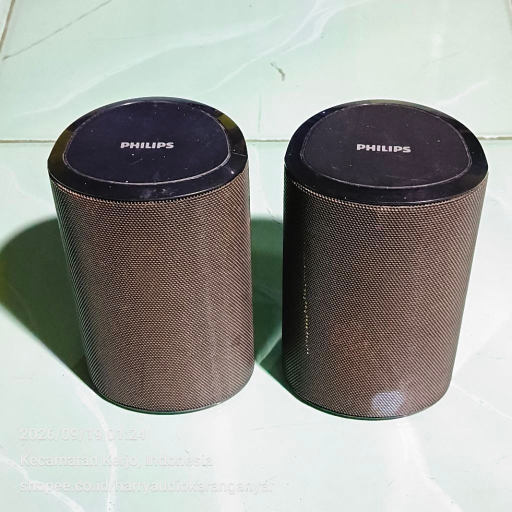 (2 PCS) Speaker Rear / Surround PHILIPS Lepasan Home Theater— Normal Ori Dikirim Sesuai Foto