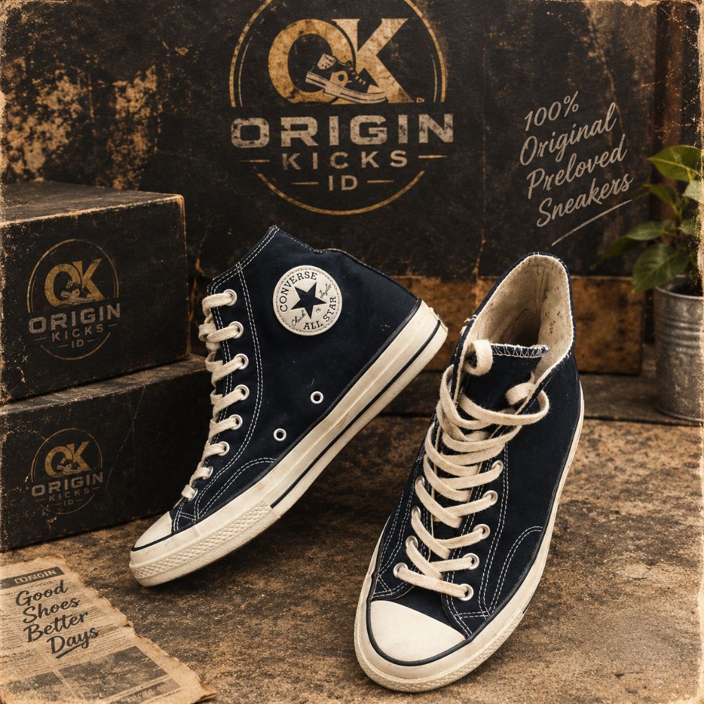Sepatu Converse 70's High BW Original Second Bekas Size 43 Like New 9/10
