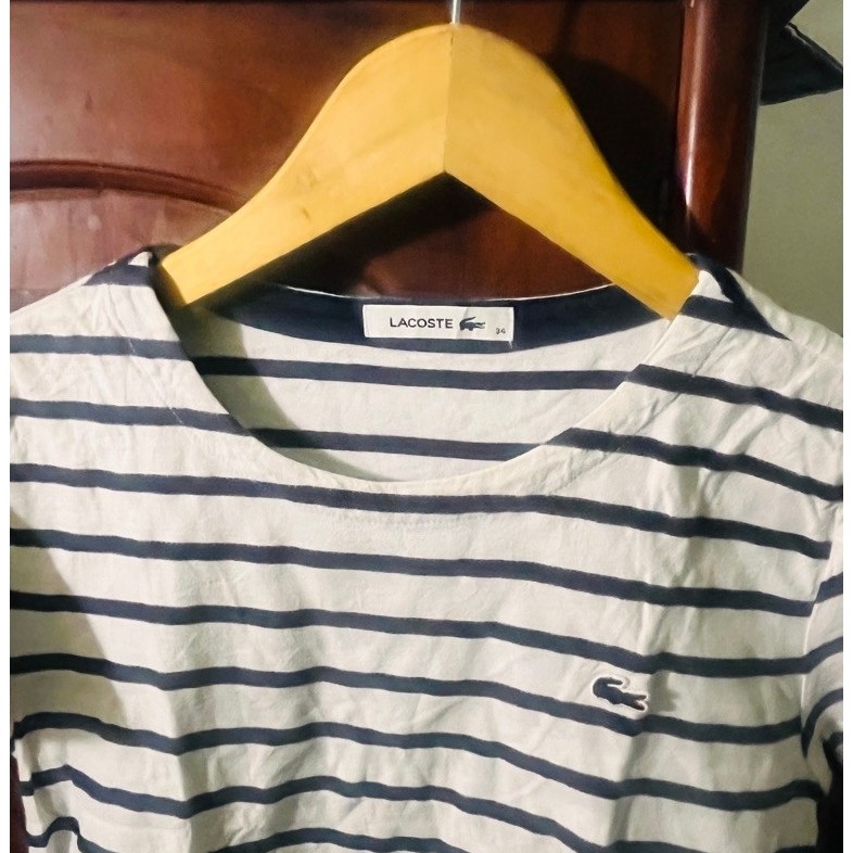 PRELOVED KAOS LACOSTE STRIPE SALUR