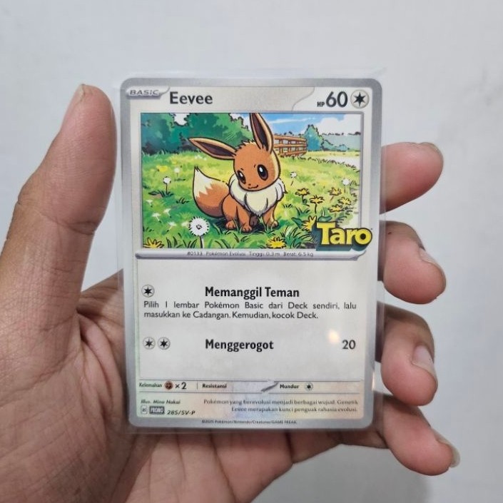 Kartu Pokemon Eevee Promo Taro