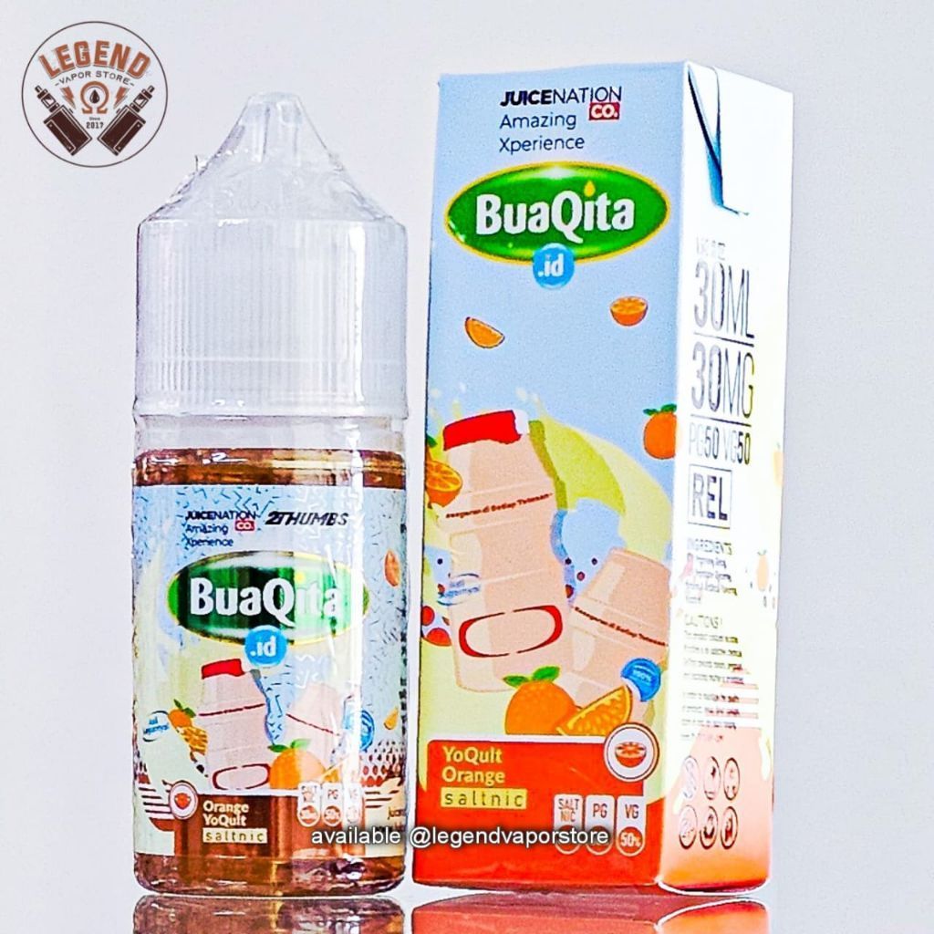 SALT NIC LIQUID BUAQITA YoQult Orange 30ML 30MG AUTHENTIC